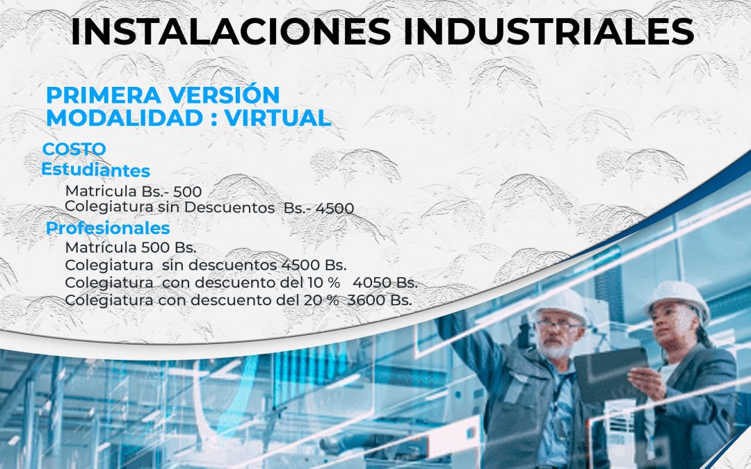 DIPLOMADO EN INSTALACIONES INDUSTRIALES